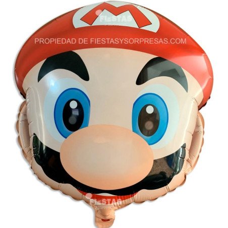 GLOBO METALIZADO MARIO BROS - CARA - UNIDAD