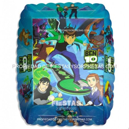 PLATO BEN 10 ALIEN FORCE - PAQUETE X 12