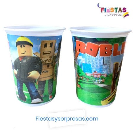 Vasos Roblox 7Oz Paquete X 12 | Fiestas y Sorpresas
