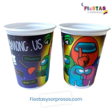 VASOS AMONG US 7oz. - PAQUETE X 12