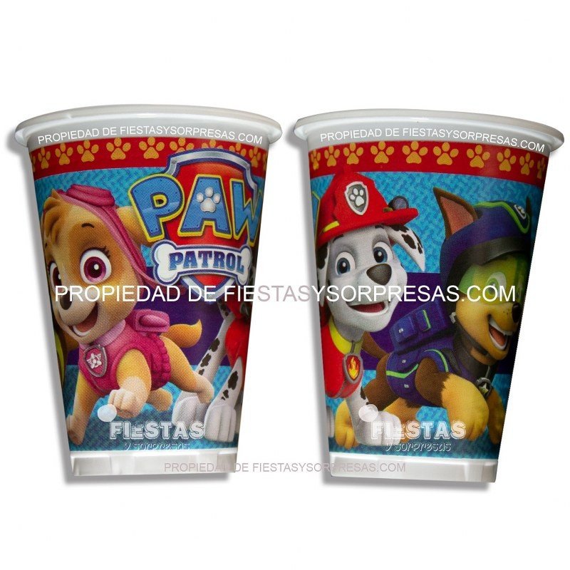 VASOS PAW PATROL 7oz.- PAQUETE X 12