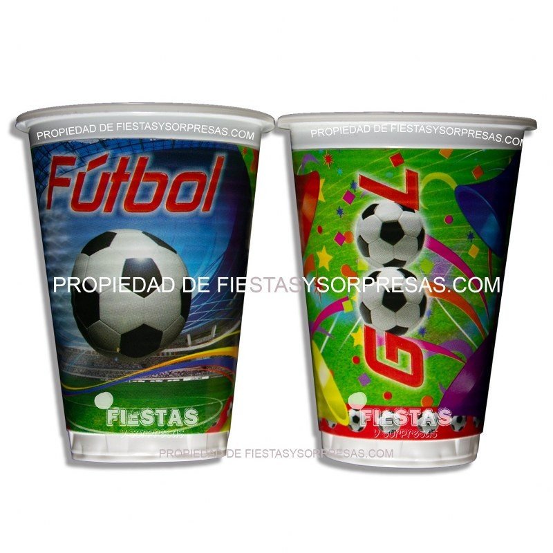 VASOS FÚTBOL 7oz.- PAQUETE X 12