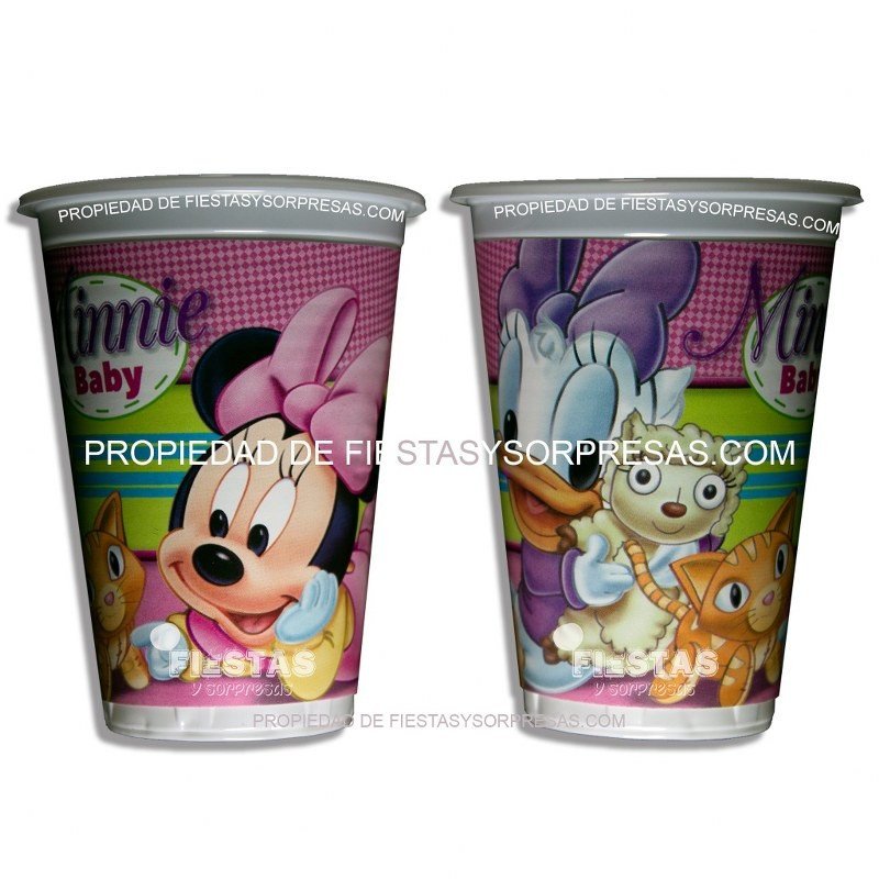 VASOS MINNIE BABY  7oz.- PAQUETE X 12