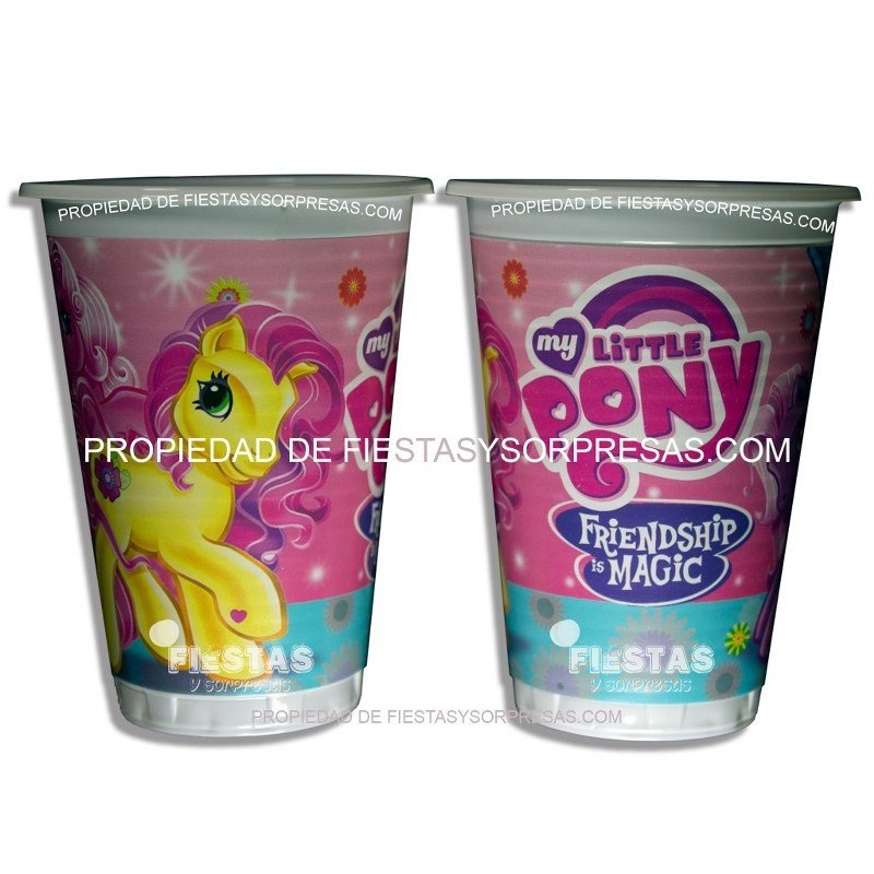 VASOS PEQUEÑO PONY 7oz.- PAQUETE X 12