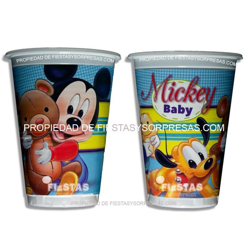 VASOS MICKEY BABY 7oz. - PAQUETE X 12 VASOS MICKEY BABY 7oz. - PAQUETE X 12