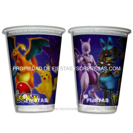 VASOS POKEMON 7oz.- PAQUETE X 12