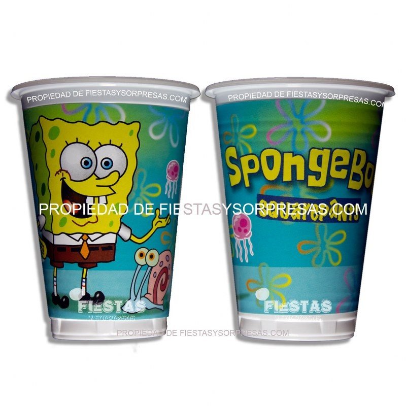 VASOS BOB ESPONJA 7oz.- PAQUETE X 12