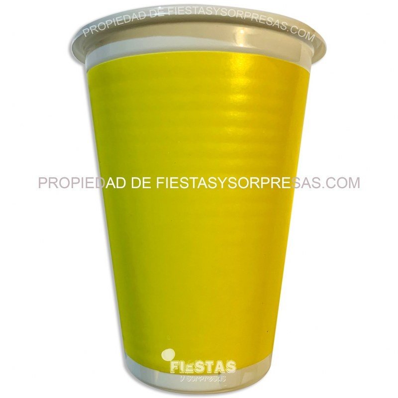 VASO AMARILLO - PAQUETE X 12