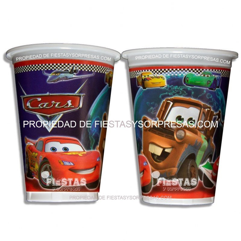 VASOS CARS 7oz. - PAQUETE X 12