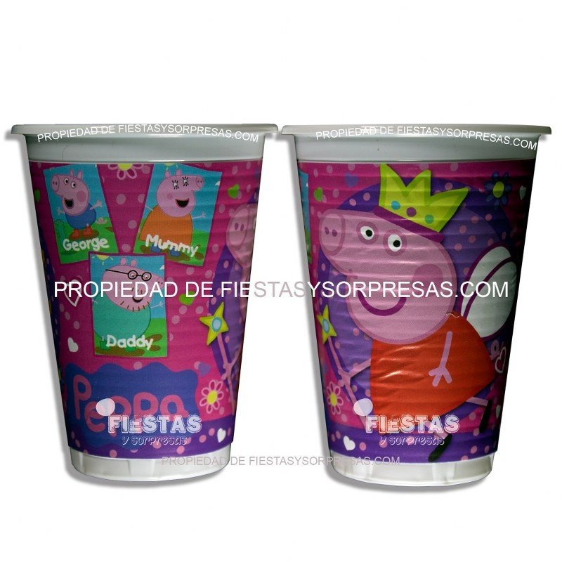 VASOS PEPPA PIG  7oz.- PAQUETE X 12