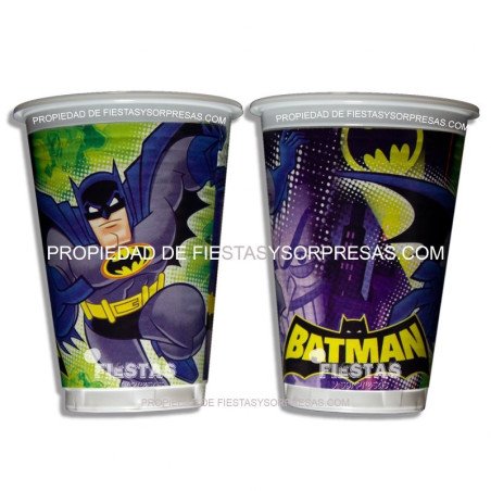 VASOS BATMAN 7oz.- PAQUETE X 12