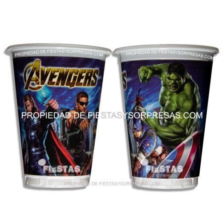 VASOS AVENGERS 7oz.- PAQUETE X 12