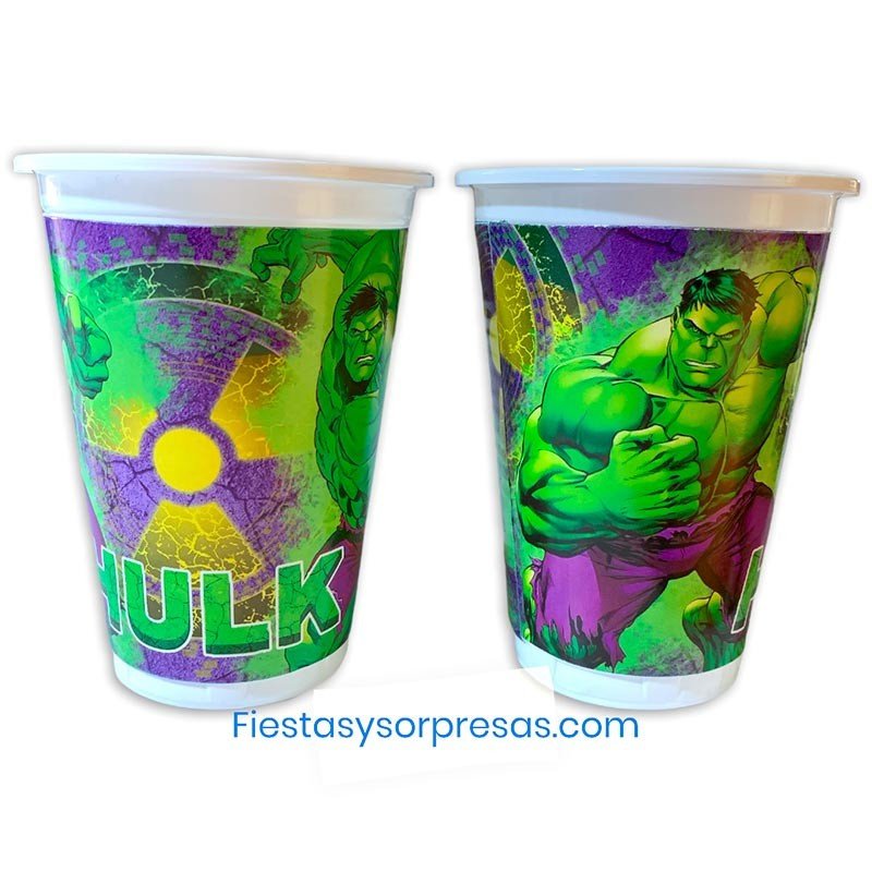 VASOS HULK 7oz. - PAQUETE X  12