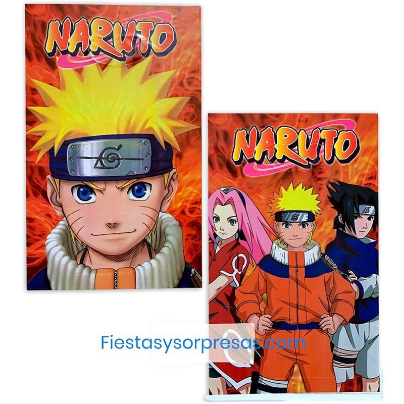 BOLSAS PARA SORPRESA NARUTO - PAQUETE X 20