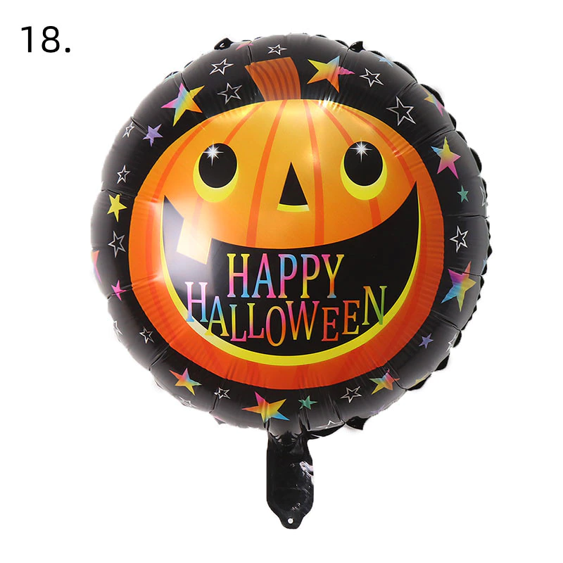 GLOBO METALIZADO HALLOWEEN REDONDO CALABAZA - UNIDAD GLOBO METALIZADO HALLOWEEN REDONDO CALABAZA - UNIDAD